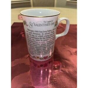 VTG Papel Story Mug The Legend Of Valentine’s Day Mug Cup Coffee Tea Japan RARE!